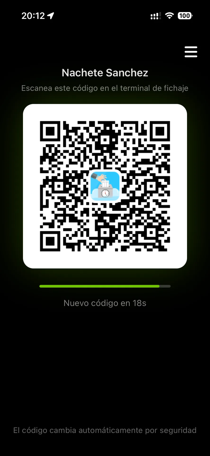 Fichaje QR