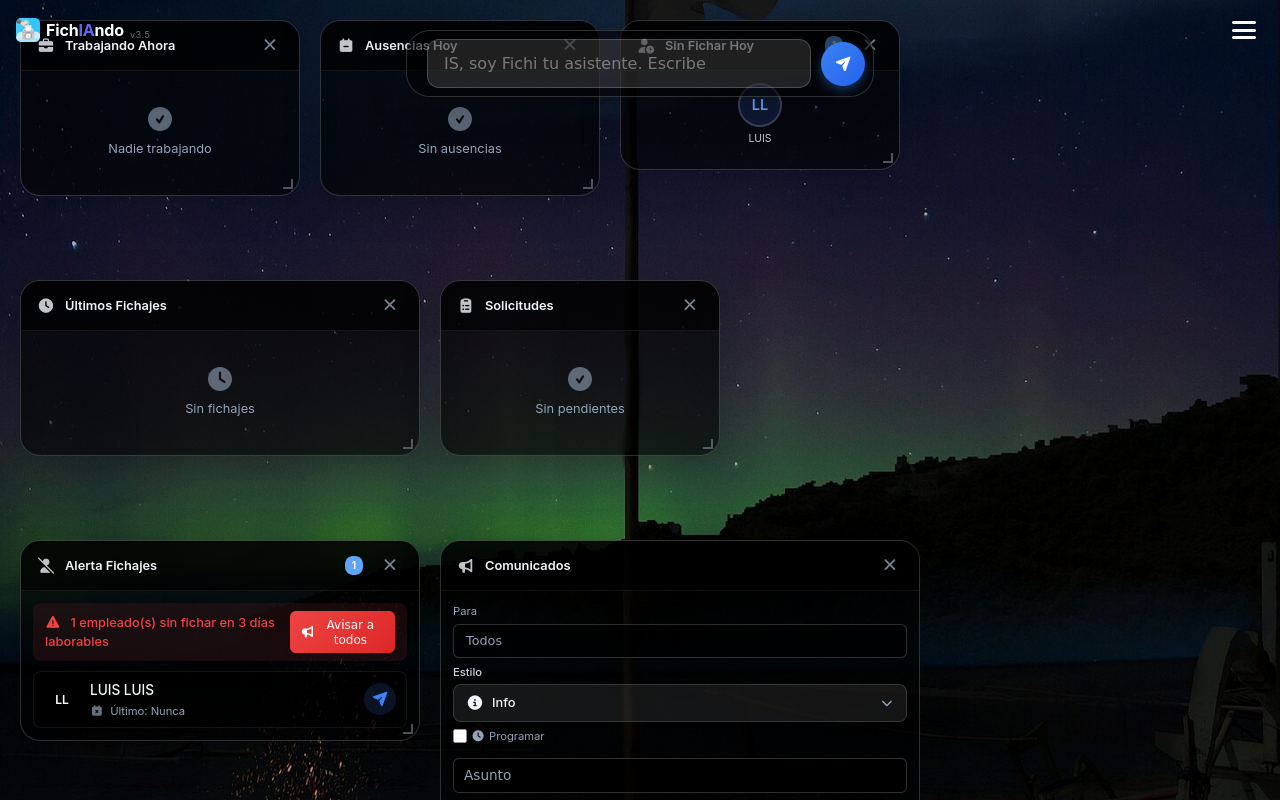 Dashboard FichIAndo 3.5